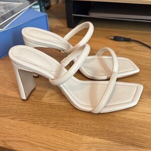 SCHUTZ Women's Off-White Strappy Heels